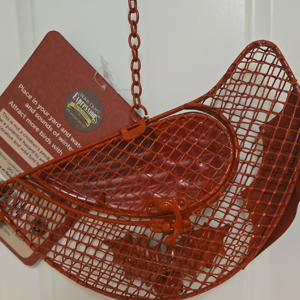 Red and Black Bird Feeder - Picture 3 of 7